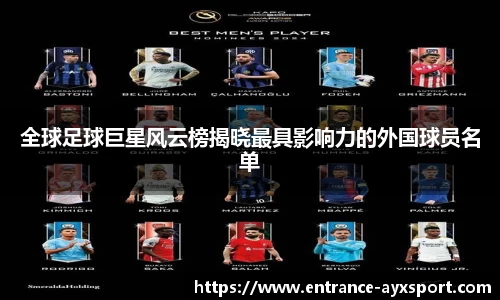 全球足球巨星风云榜揭晓最具影响力的外国球员名单